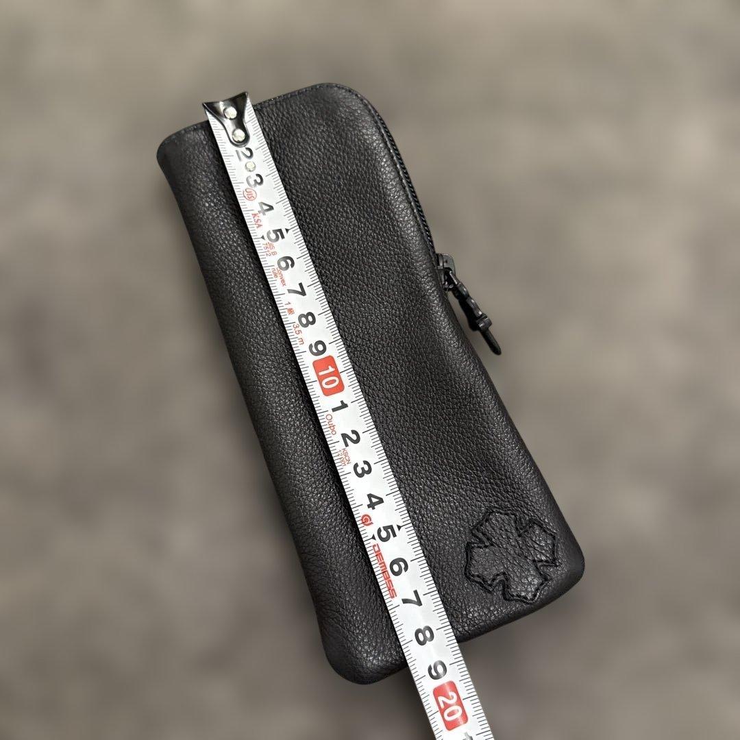 クロムハーツ　黒いレザー メガネケース