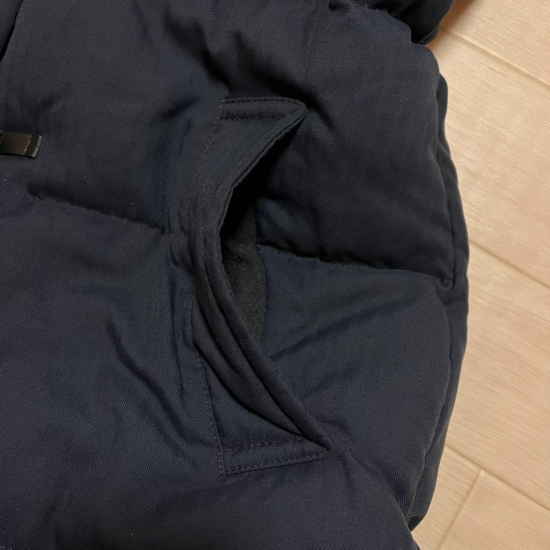 【23区】近年モデル　ダッフルダウンコート　2way ネイビー　38