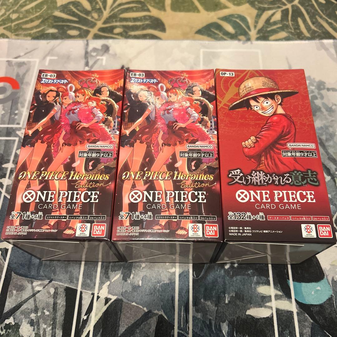 ワンピースカード ヒロインズ2BOX 受け継がれる意志1BOX テープ付き未開封