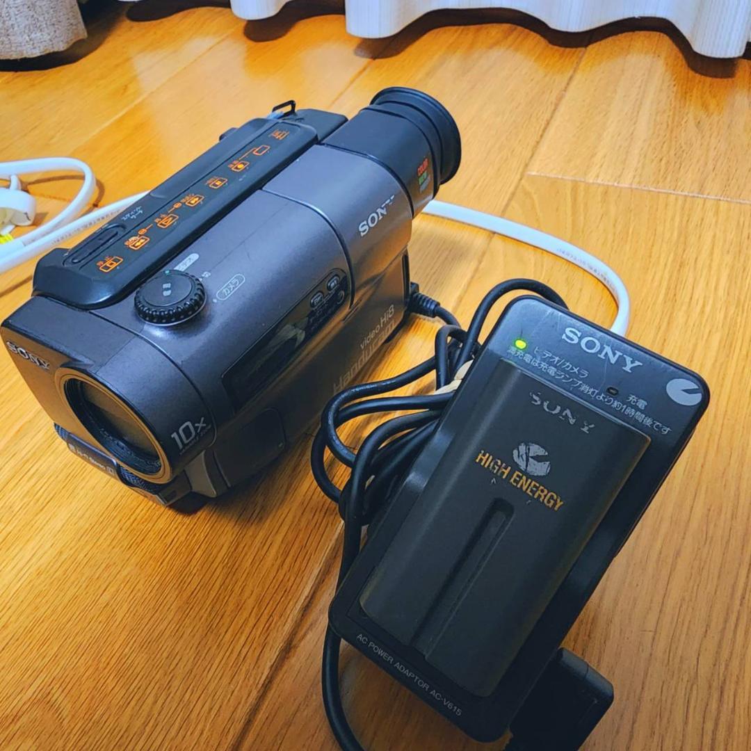 【動作確認済】SONY Hi8 高画質 ビデオカメラ CCD-TR3 セット