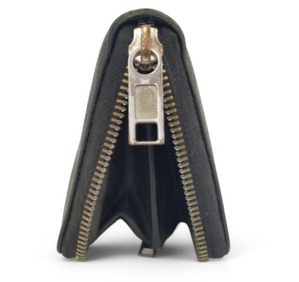 マルジェラ　長財布　ラウンド　ファスナー ステッチ　L字　ブラック　レザー