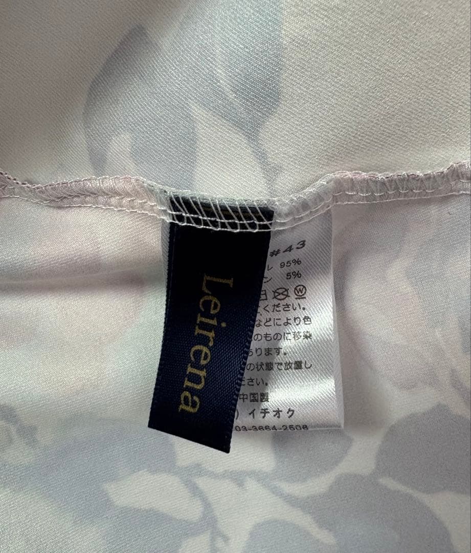 まーちゃん⭐︎花柄 七分袖 ロングドレス MLサイズ 新品