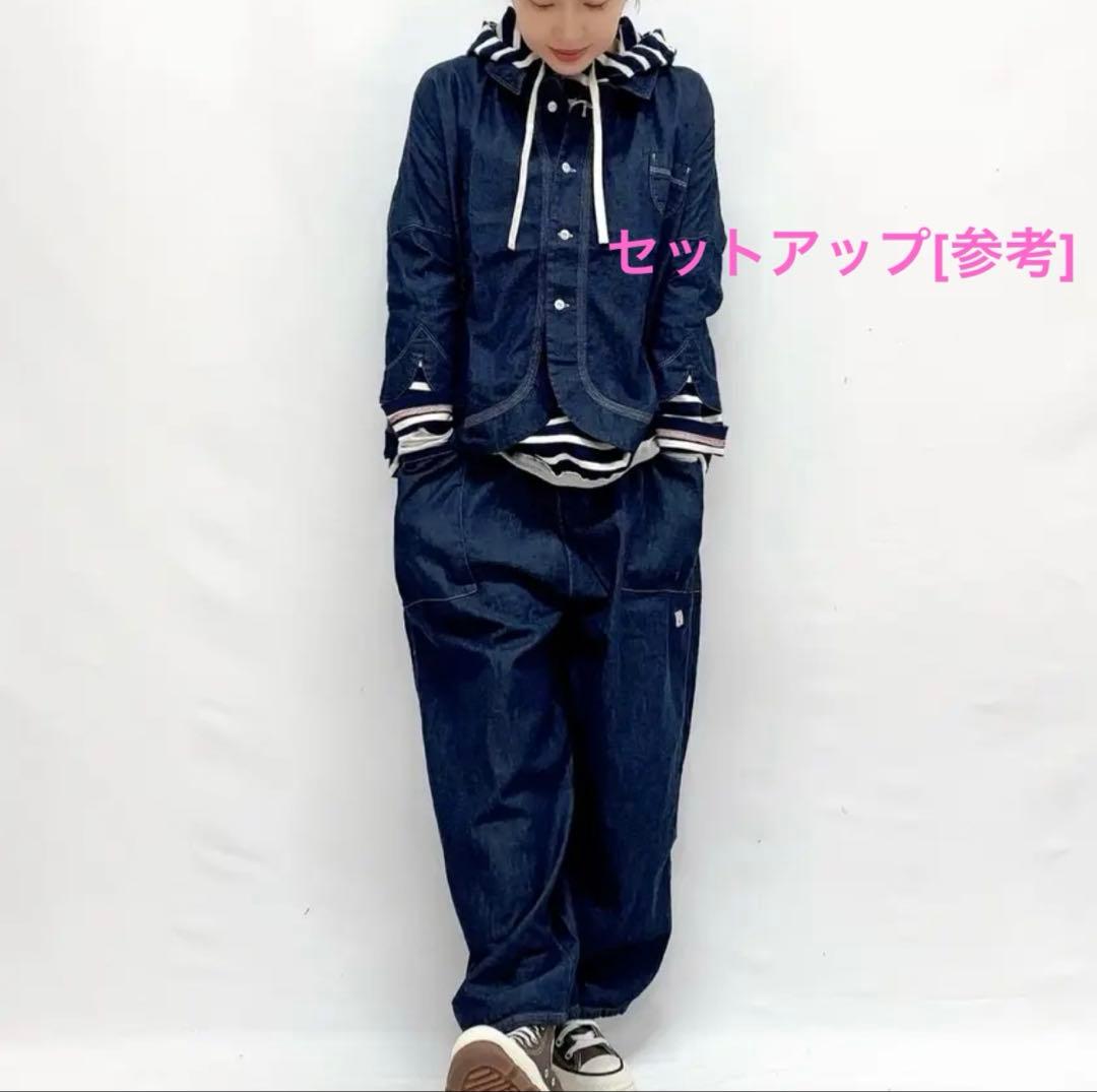 【快晴堂】Girl'sライトオンスデニム斜めポケットNewころんパンツ