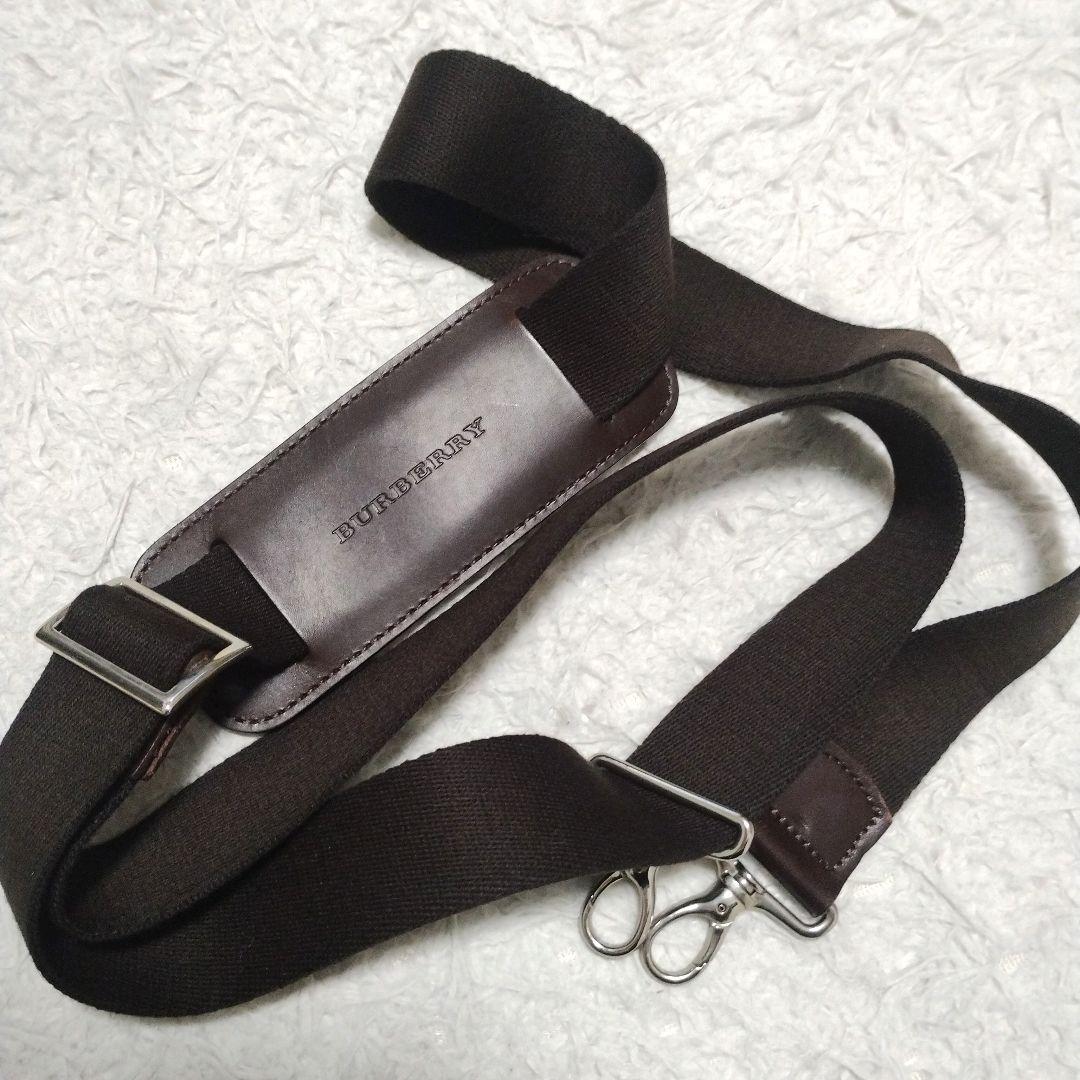 【美品】大容量 Burberry ノバチェック ボストンバッグ　2WAY レザー