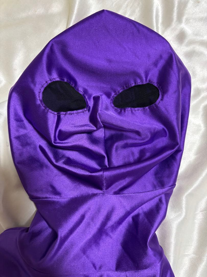 ツルスベゼンタイ ※両目特殊加工付き 全身タイツ ZENTAI 紫