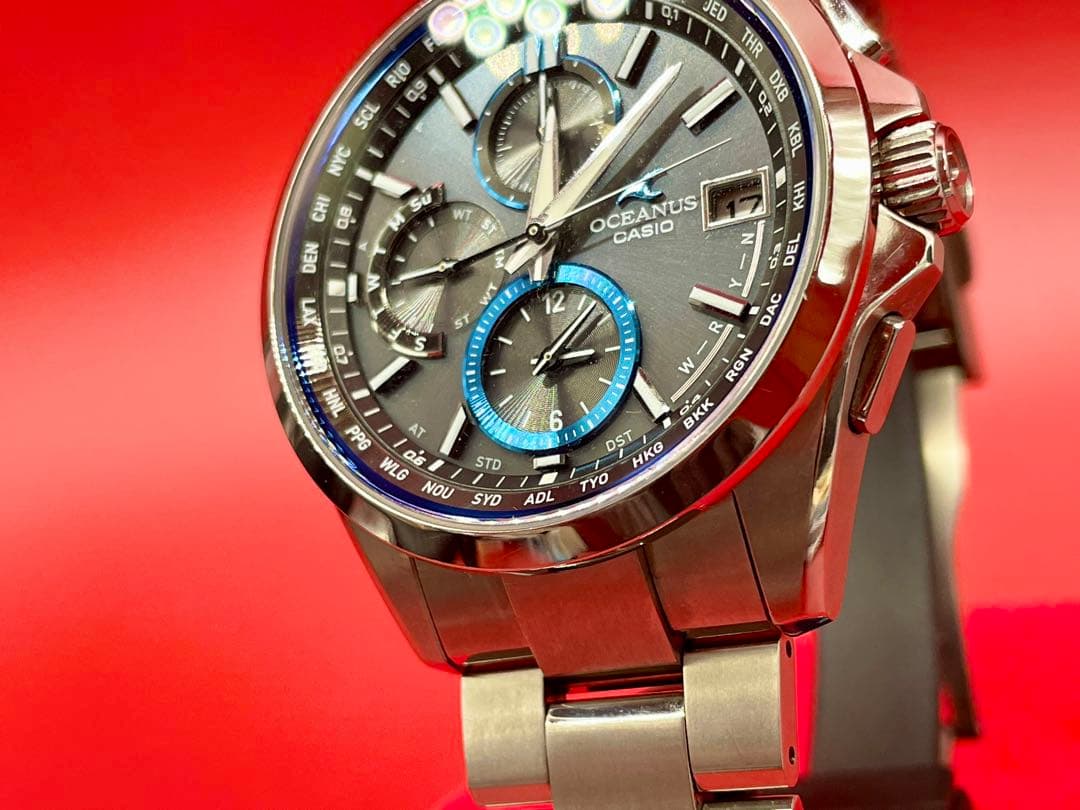 オシアナス　CASIO T2600 電波ソーラー　メンズ　腕時計