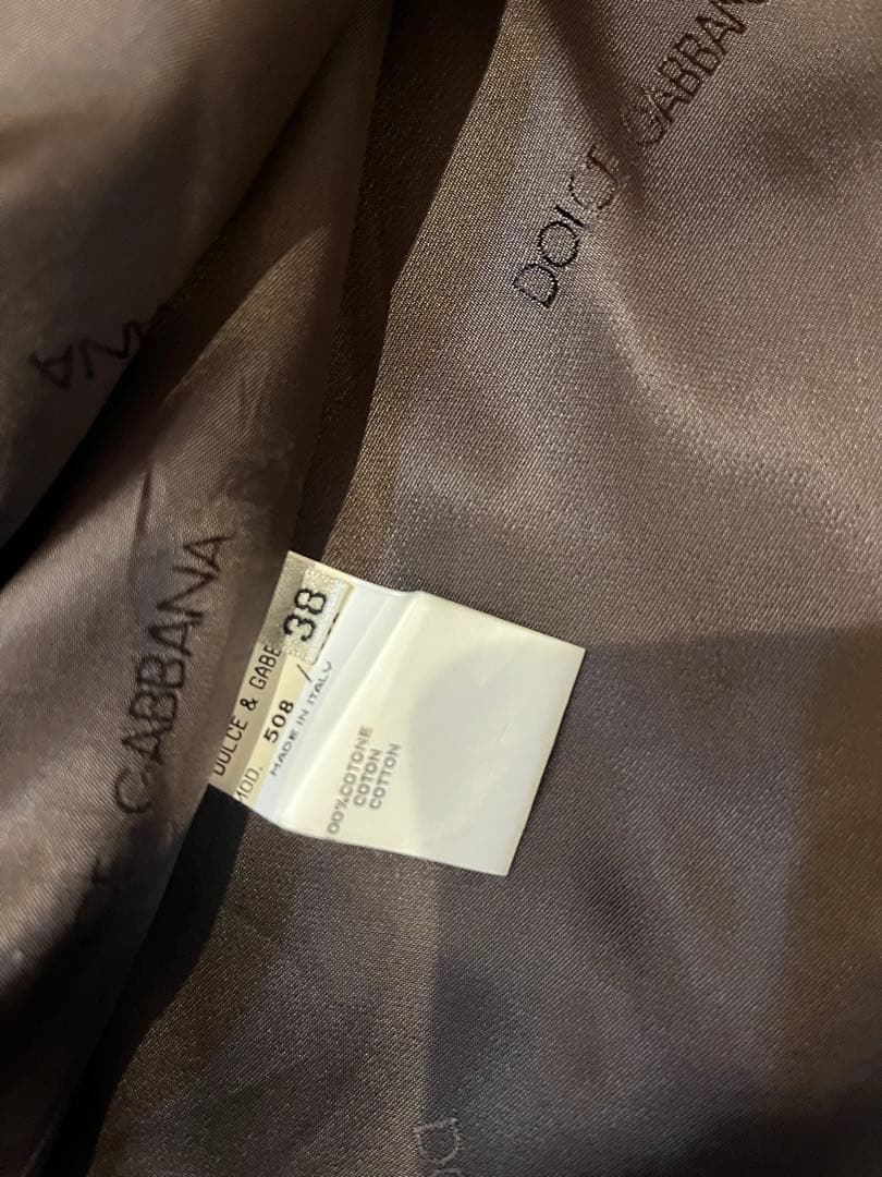 Dolce & Gabbana レオパード　ベロア　コート 38