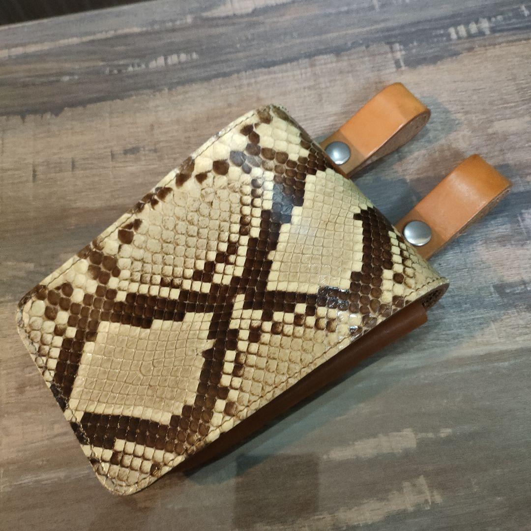 【美品．貴重】アルズニ　ALZUNI　メディスンバッグ　パイソン