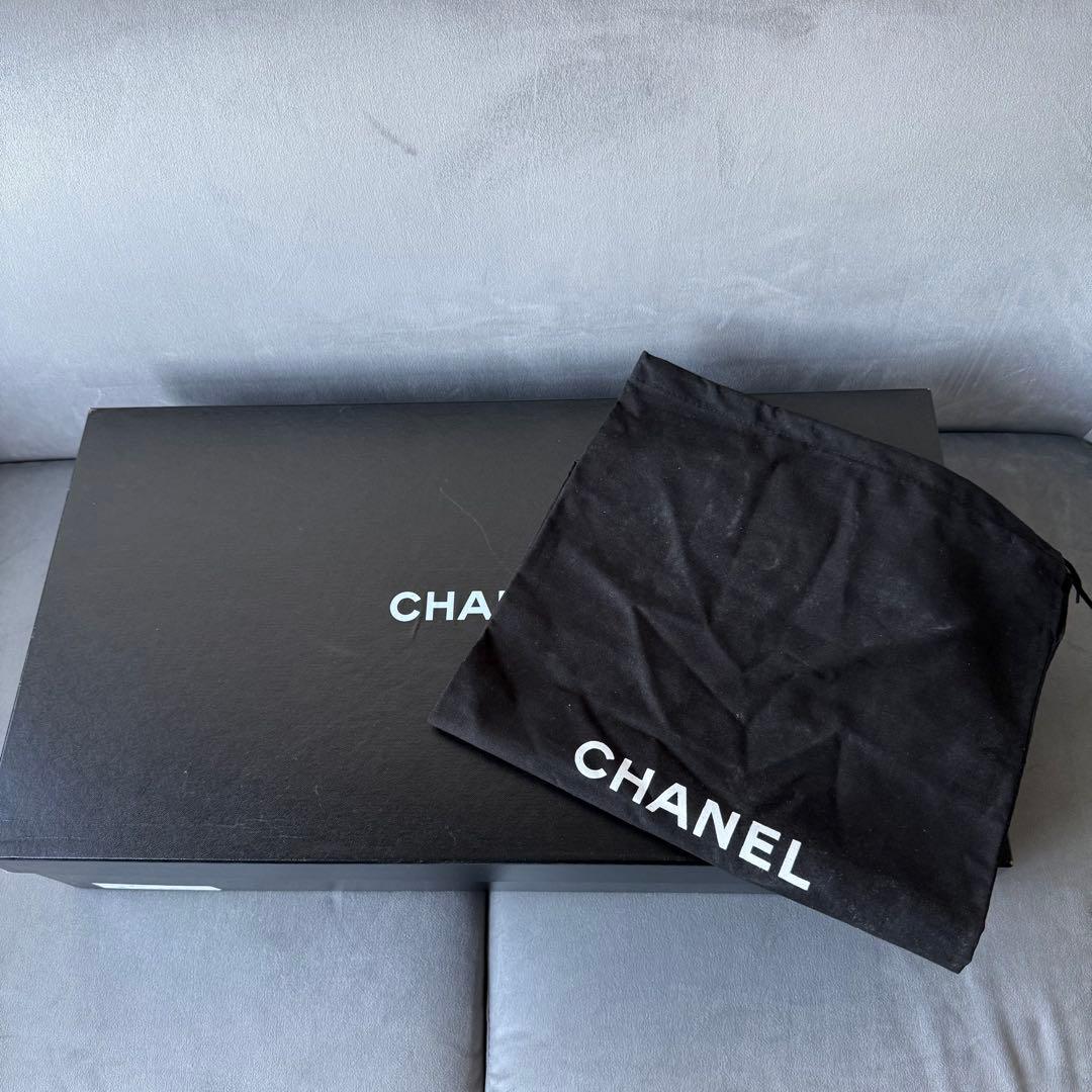 シャネル ロングブーツ ブラック ココマーク レザー 36 23cm