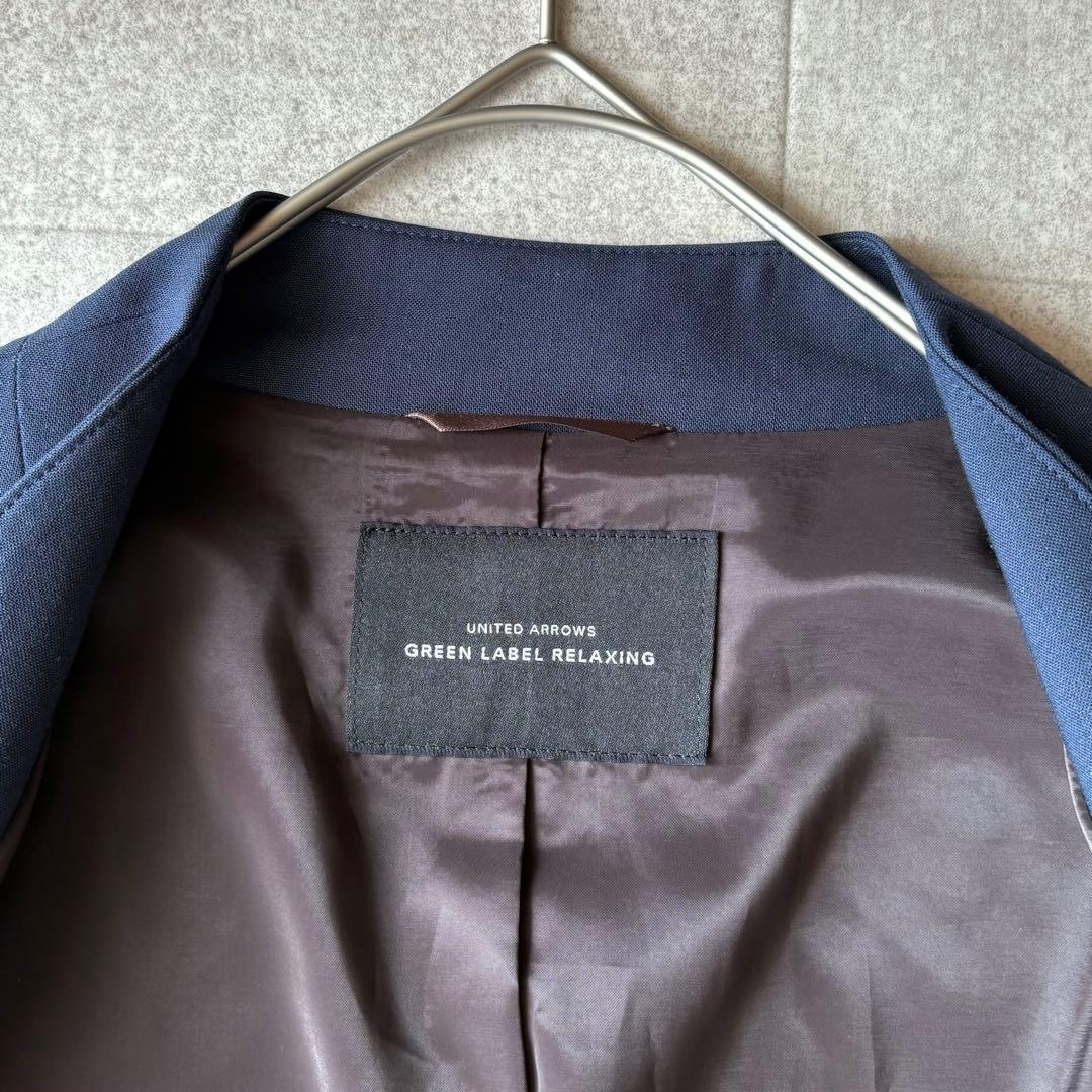 人気✨グリーンレーベルリラクシング カチリラ パンツスーツ 紺 38/36