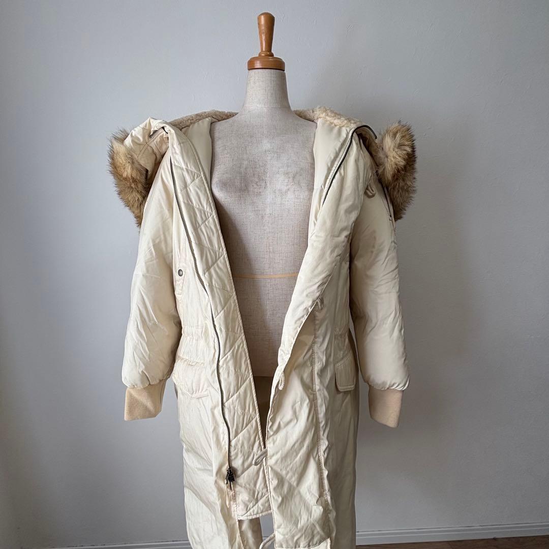 美品　ラルフローレン　Ralph Lauren ファーコート　ダウンコート　白