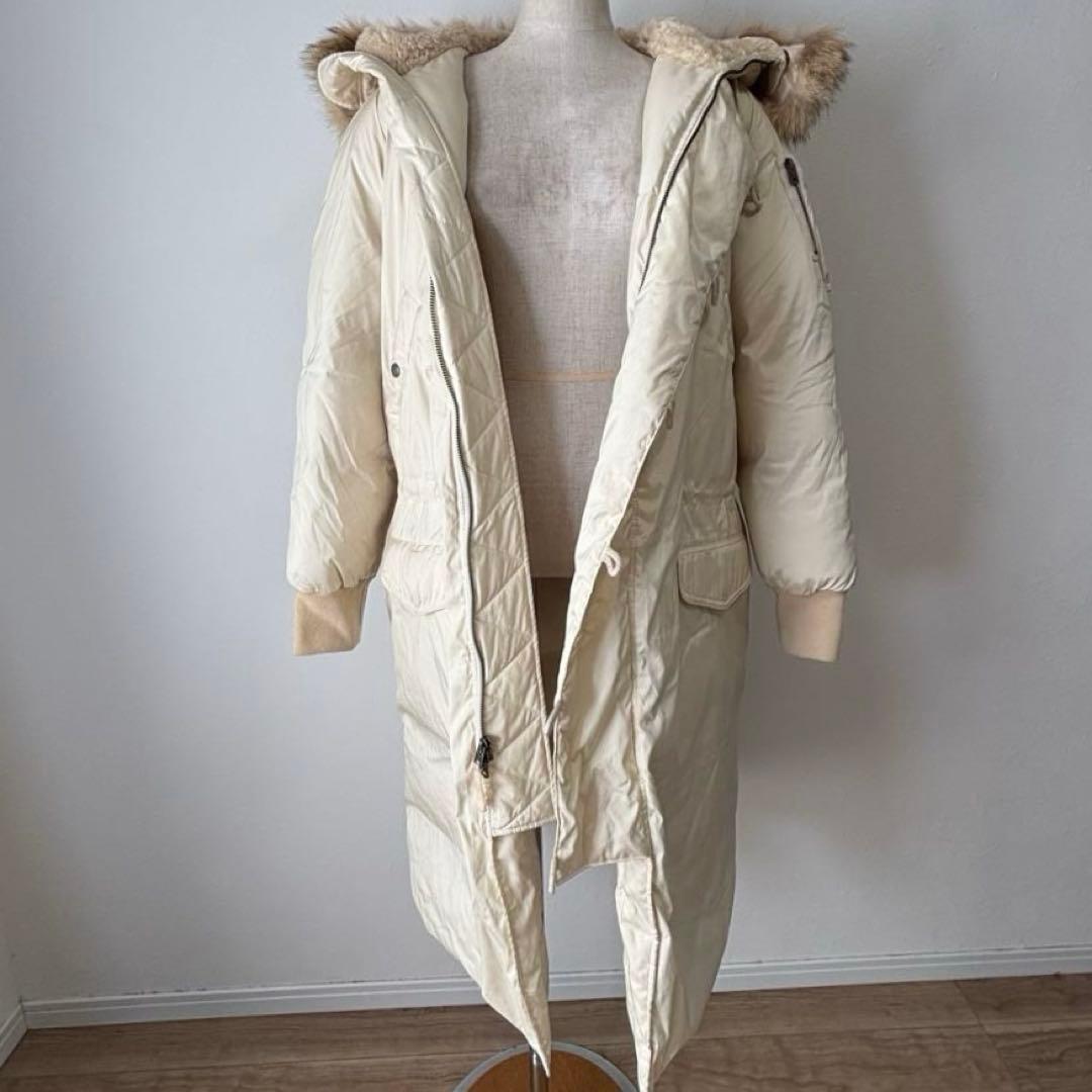 美品　ラルフローレン　Ralph Lauren ファーコート　ダウンコート　白