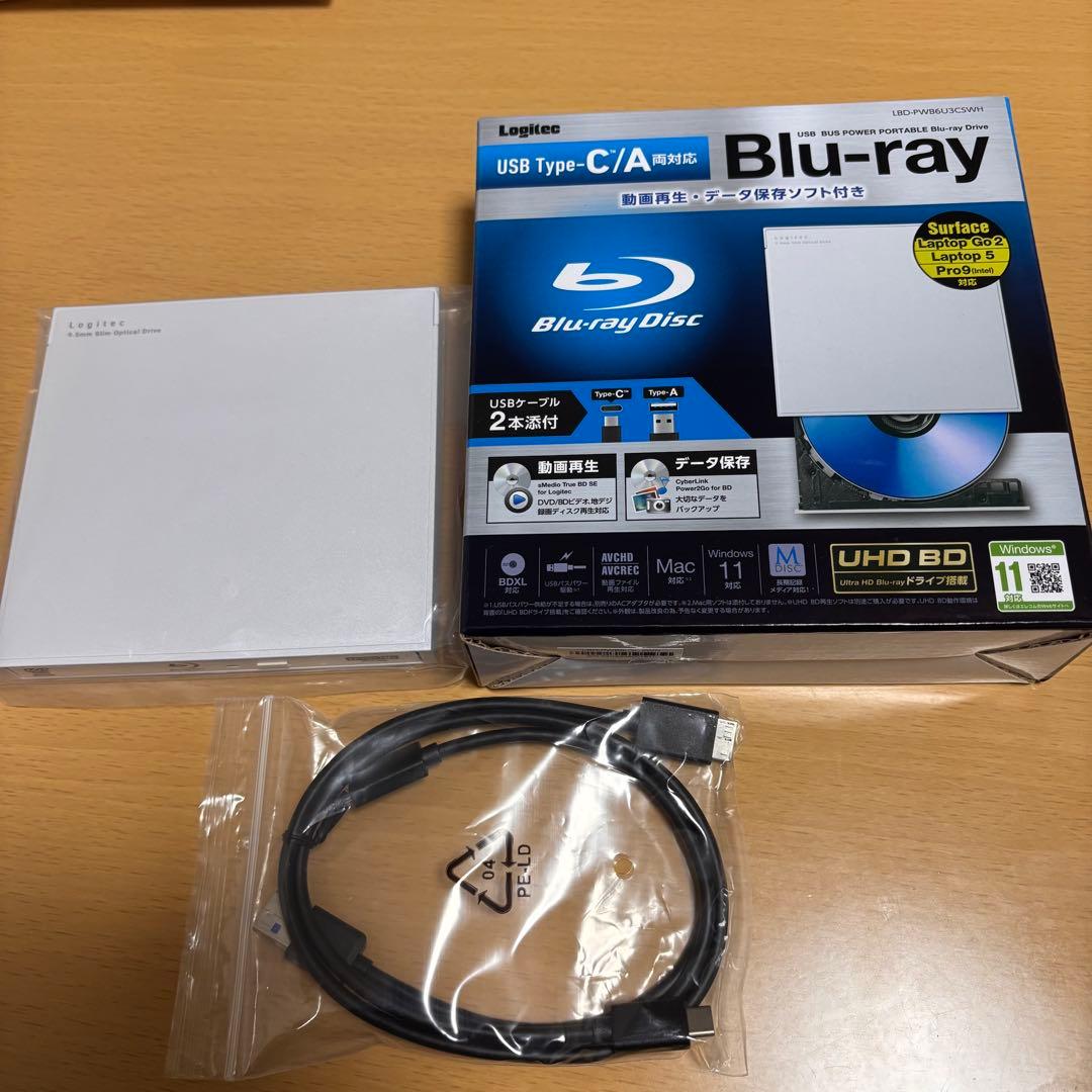 Logitec USB Type-C/A Blu-rayドライブ
