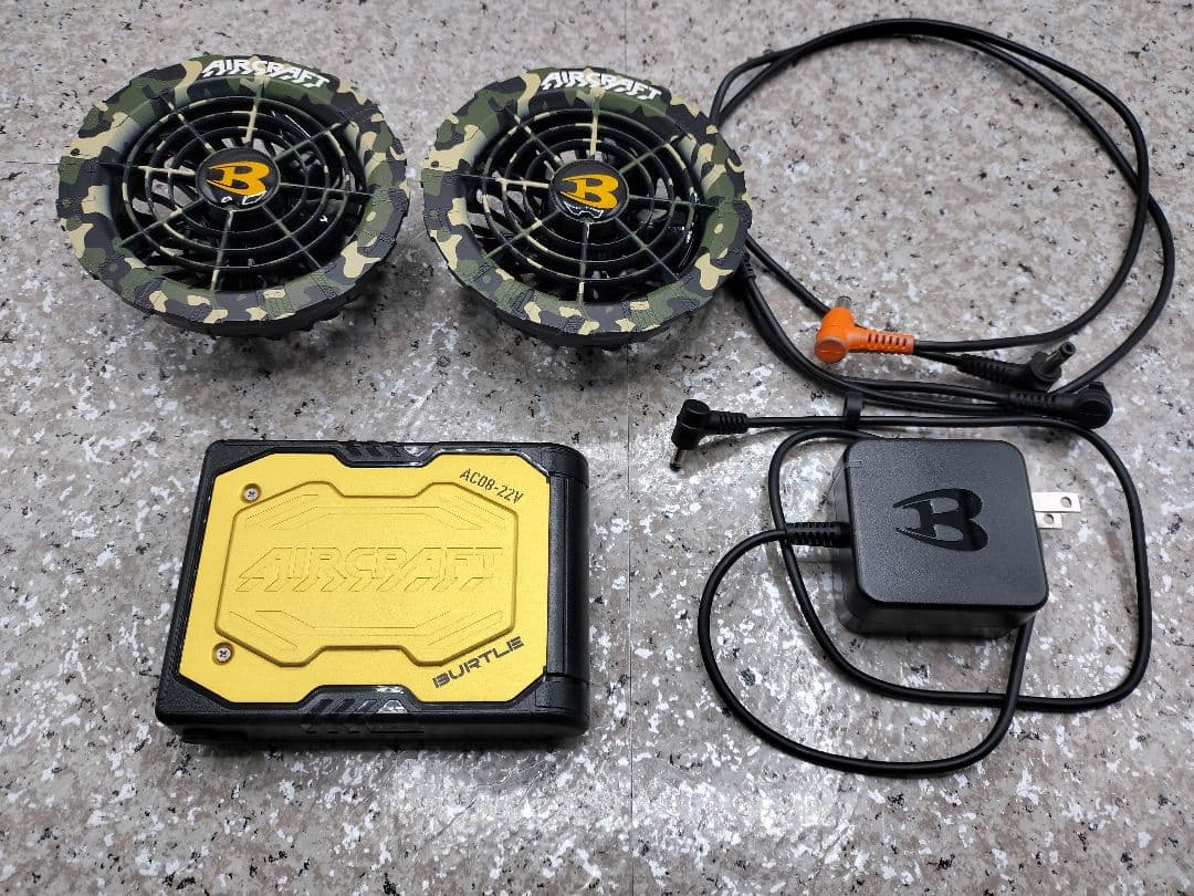2024年モデル22V バートルエアークラフト　ファンバッテリーセット