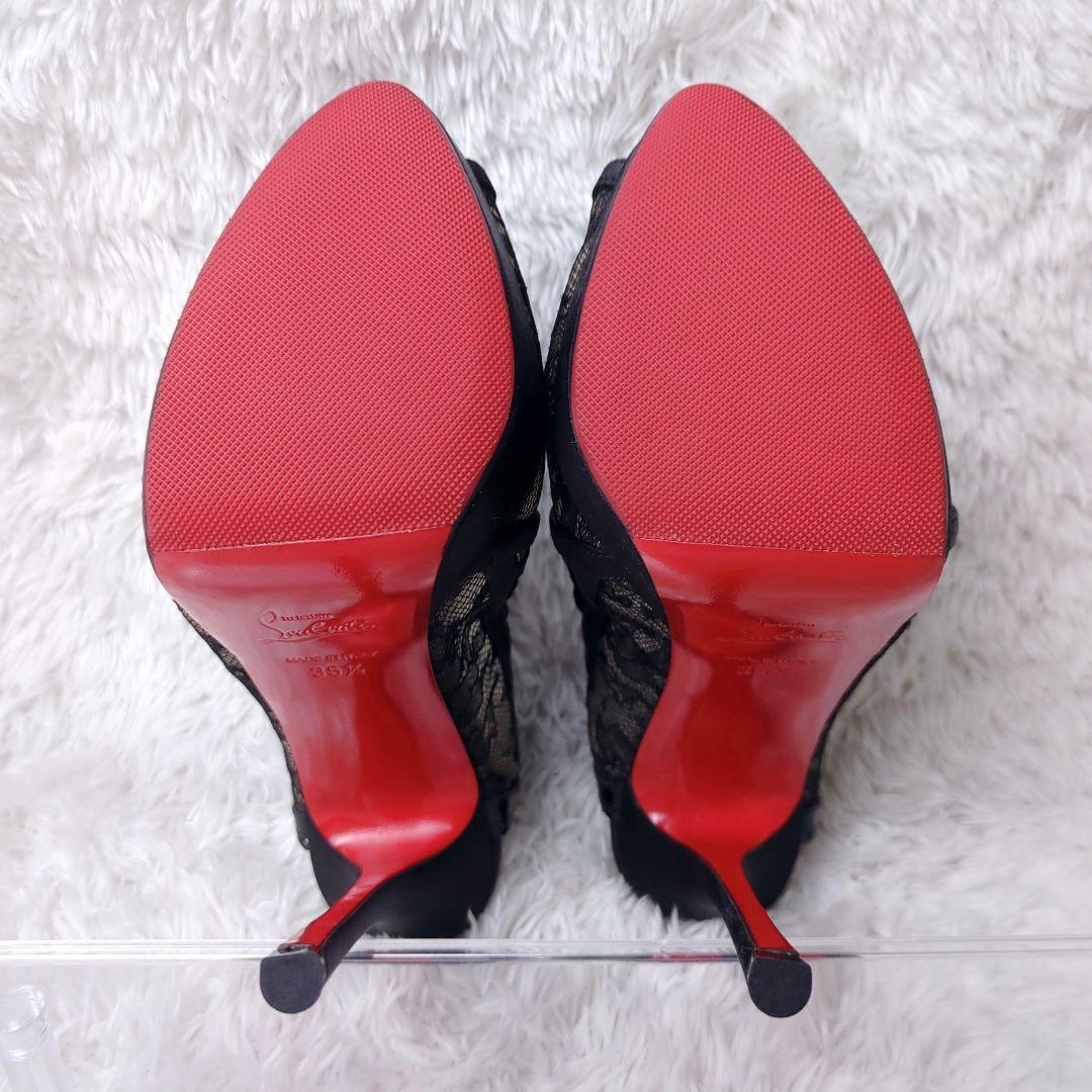 未使用級 CHRISTIAN LOUBOUTIN サテン レース 山田優着用