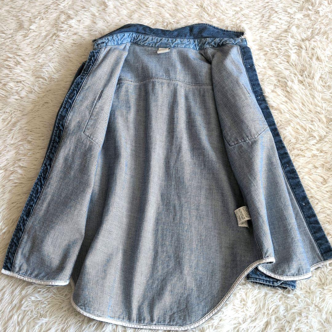 Spick & Span デニムシャツ　フリーサイズ インディゴブルー