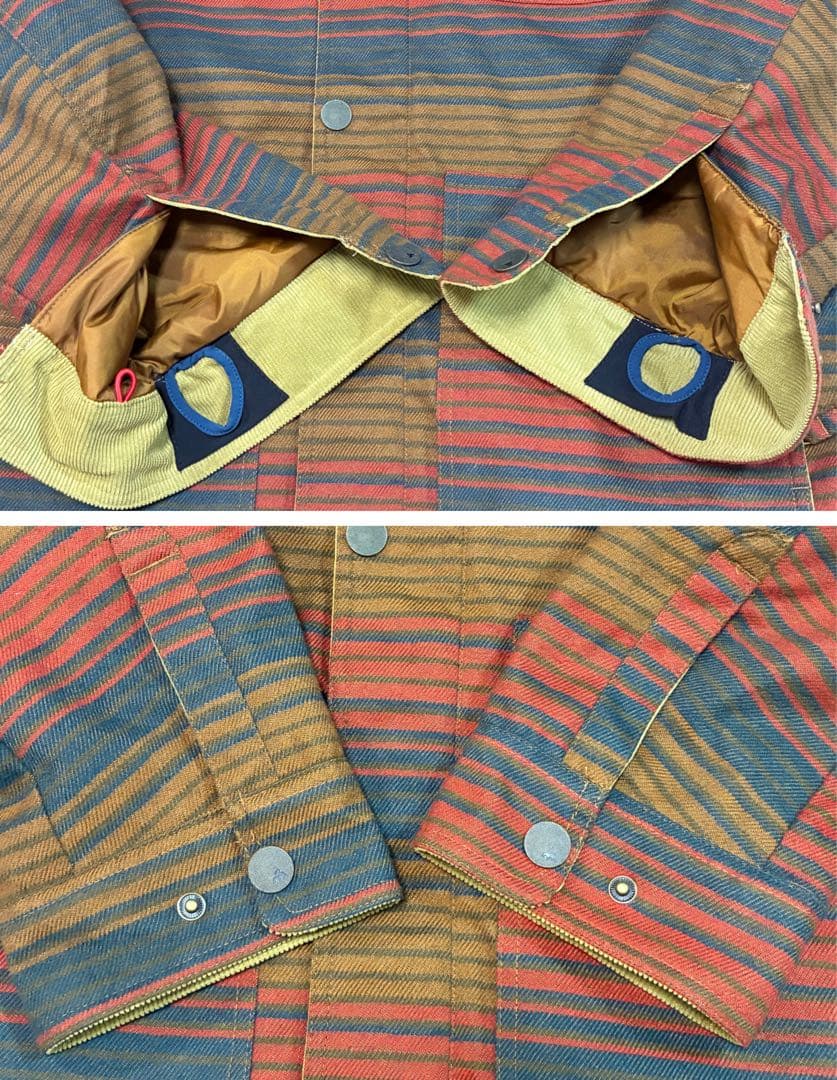 BURTON バートンウエア ネルシャツ風 スノボージャケット コーデュロイ M