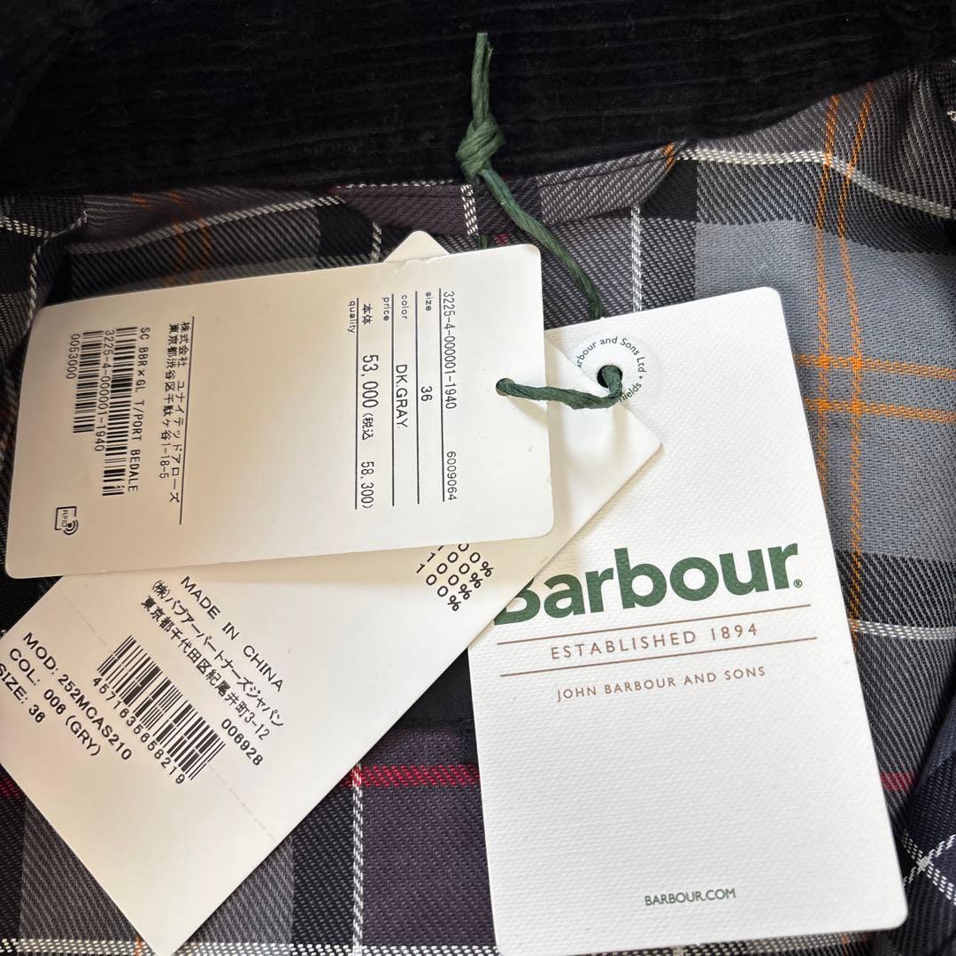 Barbourユナイテッドアローズ別注 トランスポート 新品未使用 36 グレー