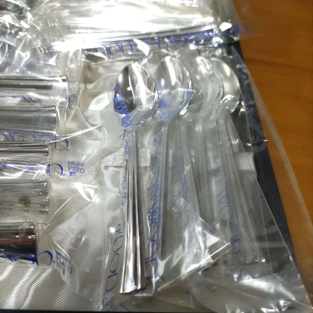 ととろLUCKYWOOD カトラリーセット 日本製、銀仕上げ25本