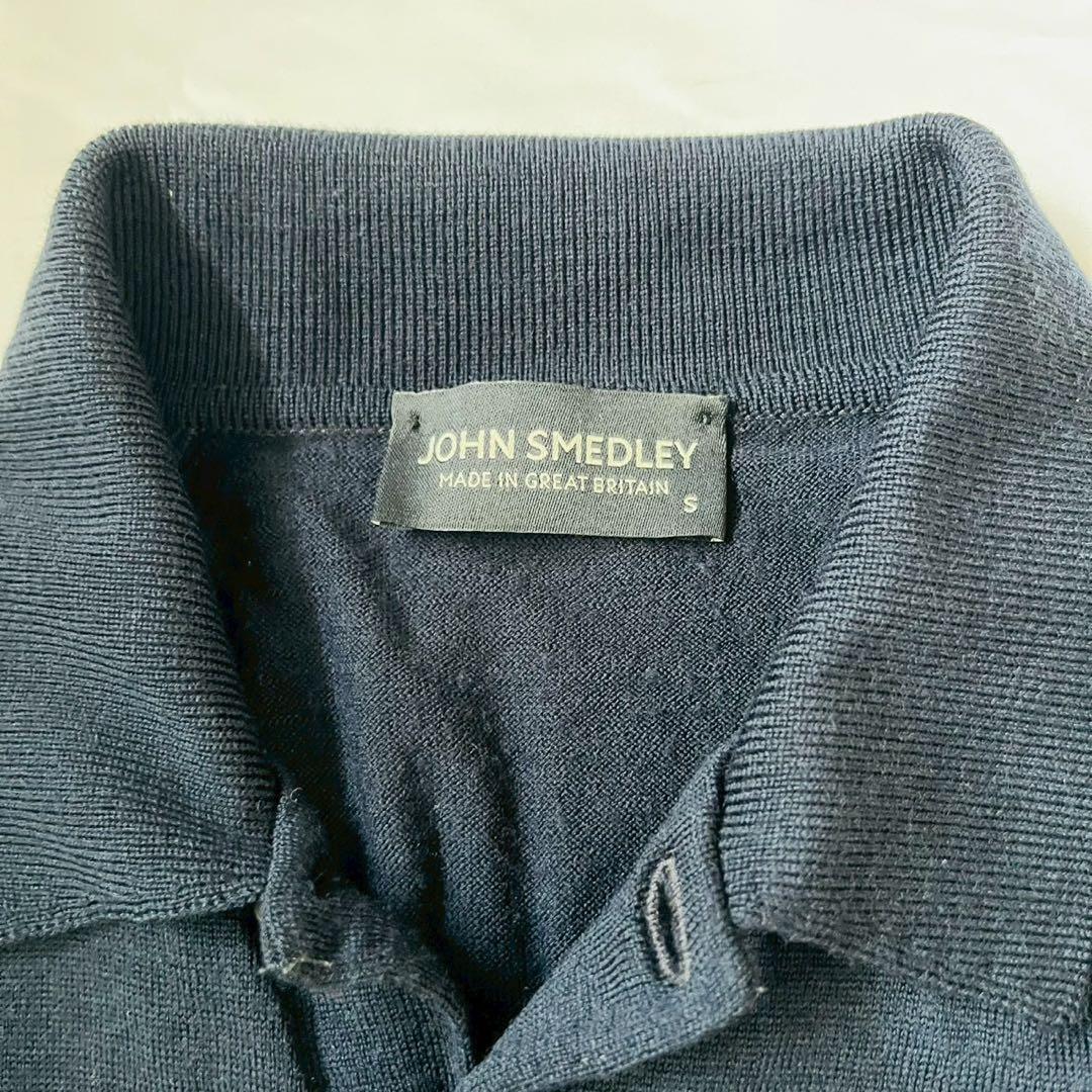JOHN SMEDLEY ジョンスメドレー ウール ニットポロシャツ 長袖
