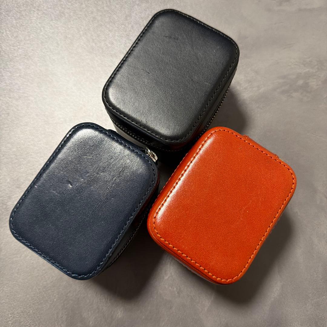 DUCT 腕時計ケース ウォッチケース 本革 イタリア製 バケッタレザー ３個