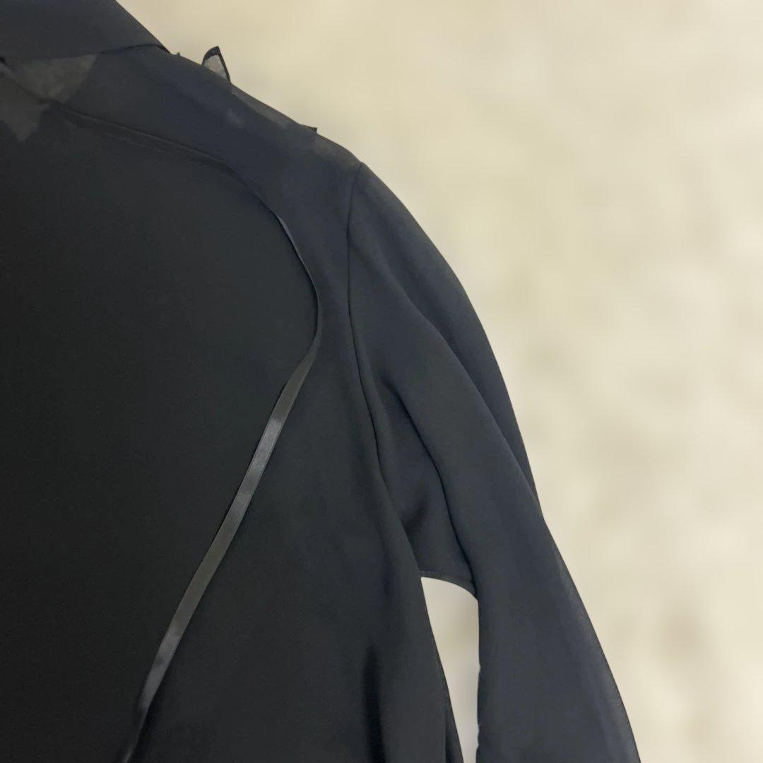 【未使用タグ付き】イヴサンローラン ブラウス シャツ リボン　ポリエステル100