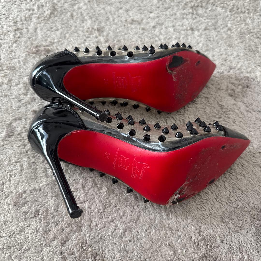 Christian Louboutin スタッズ付きハイヒール 36
