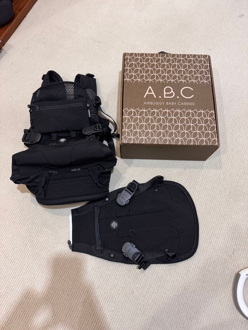 エアバギー　A.B.C. 抱っこ紐 ブラック