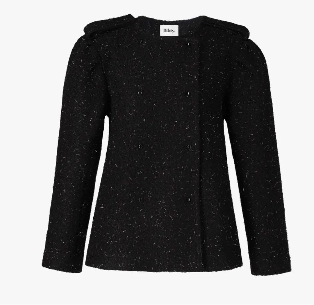 bibiy MEGAN LAME JACKET ブラック ラメ　ジャケット