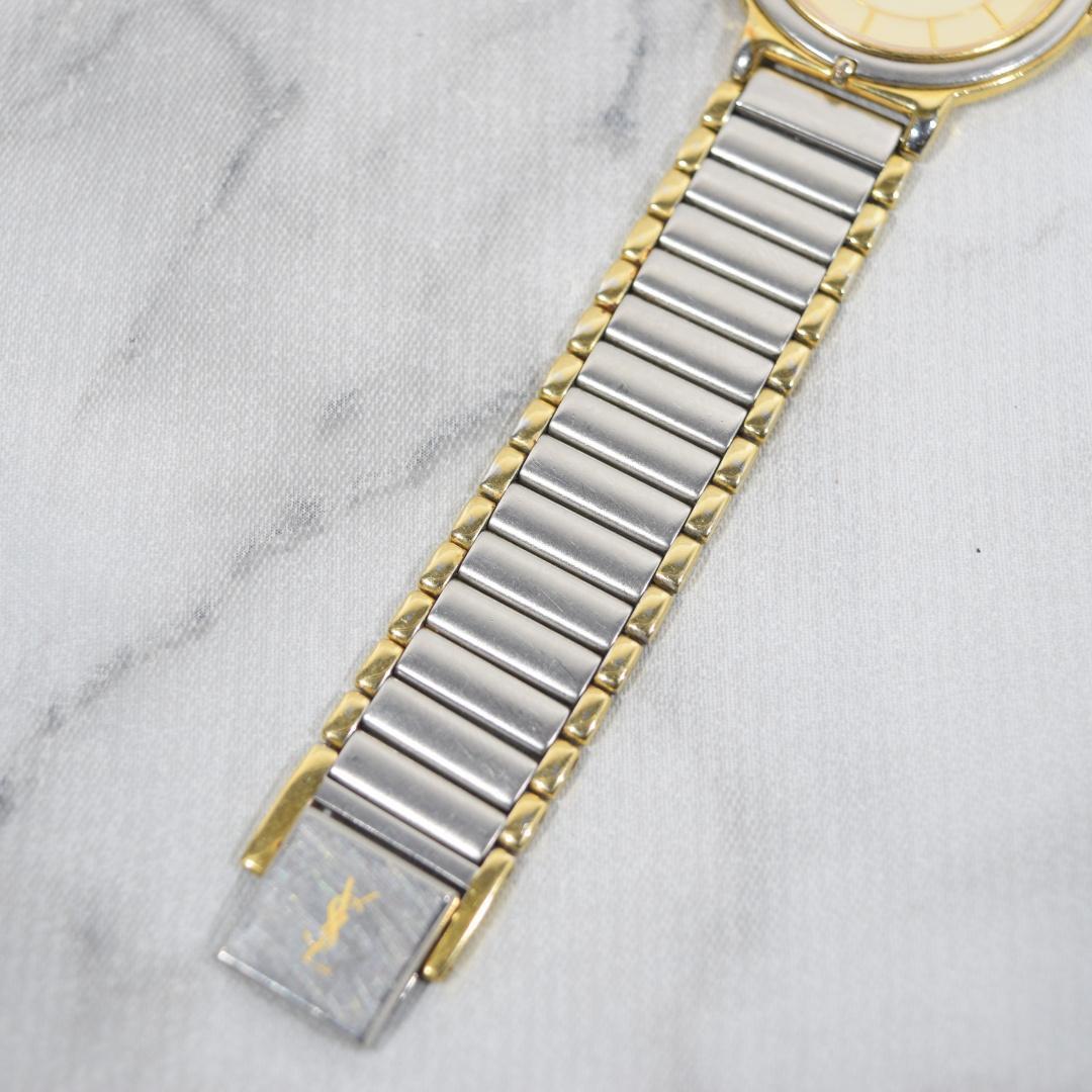 [箱付 新品電池] YSL イヴサンローラン レディース コンビカラー