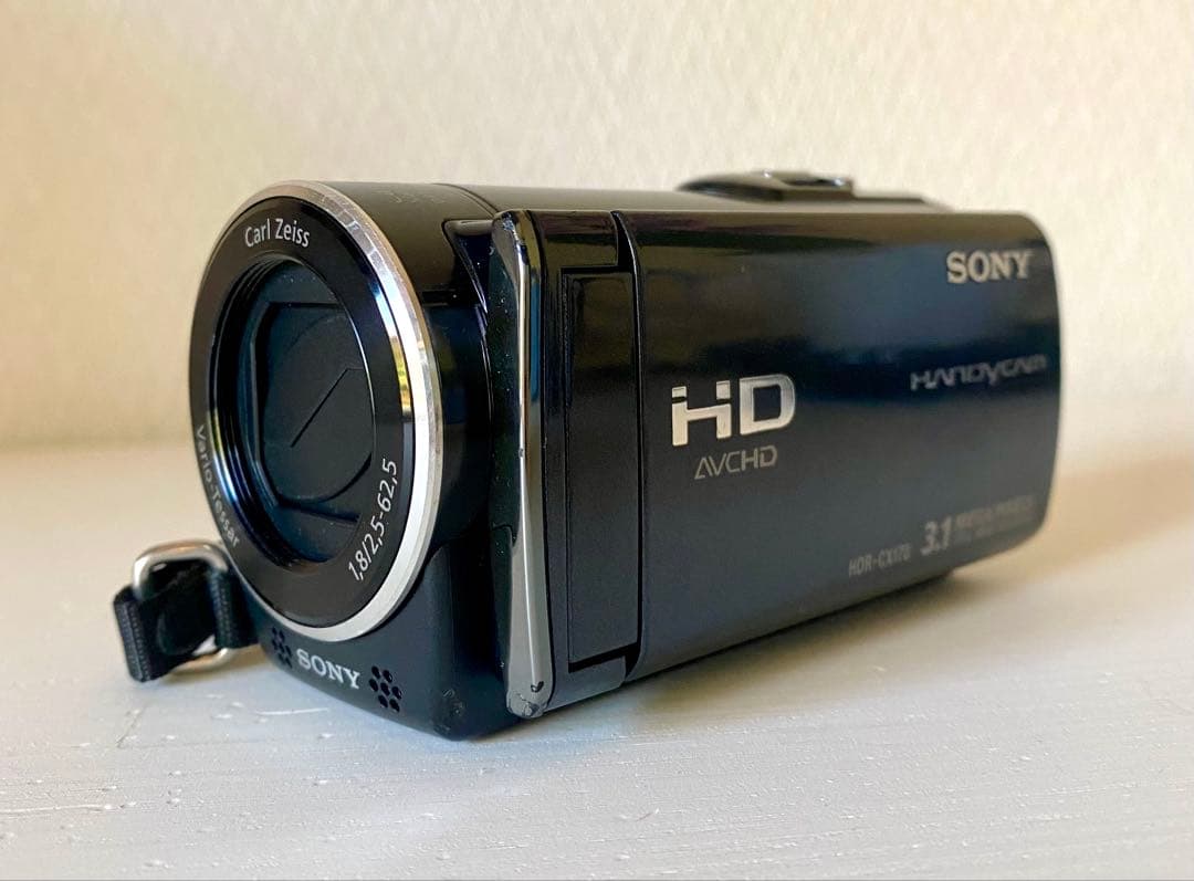 SONY HDR-CX170ビデオカメラ・純正充電器・バッテリー2個・ケース付き
