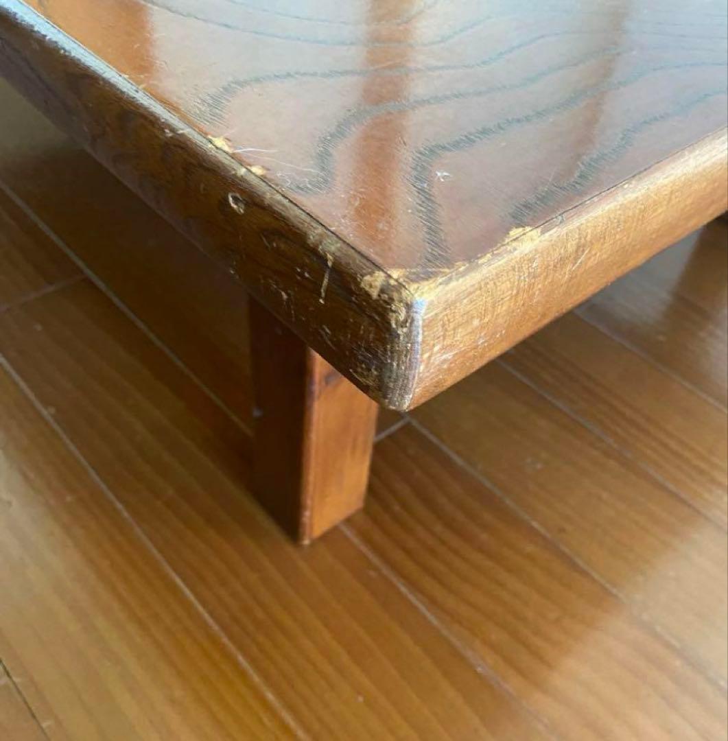 【クリスマス値下げ】　‼️送料込み‼️ 座卓　昭和レトロ　和テーブル　一枚板