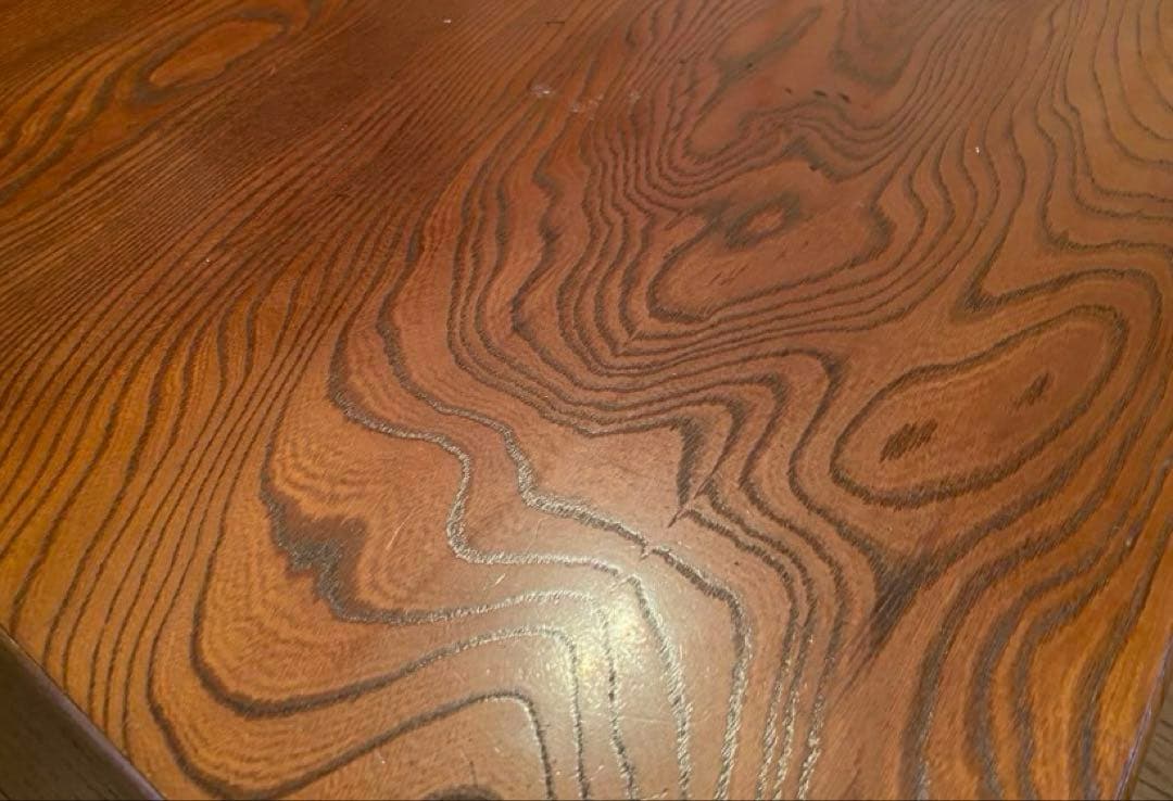 【クリスマス値下げ】　‼️送料込み‼️ 座卓　昭和レトロ　和テーブル　一枚板