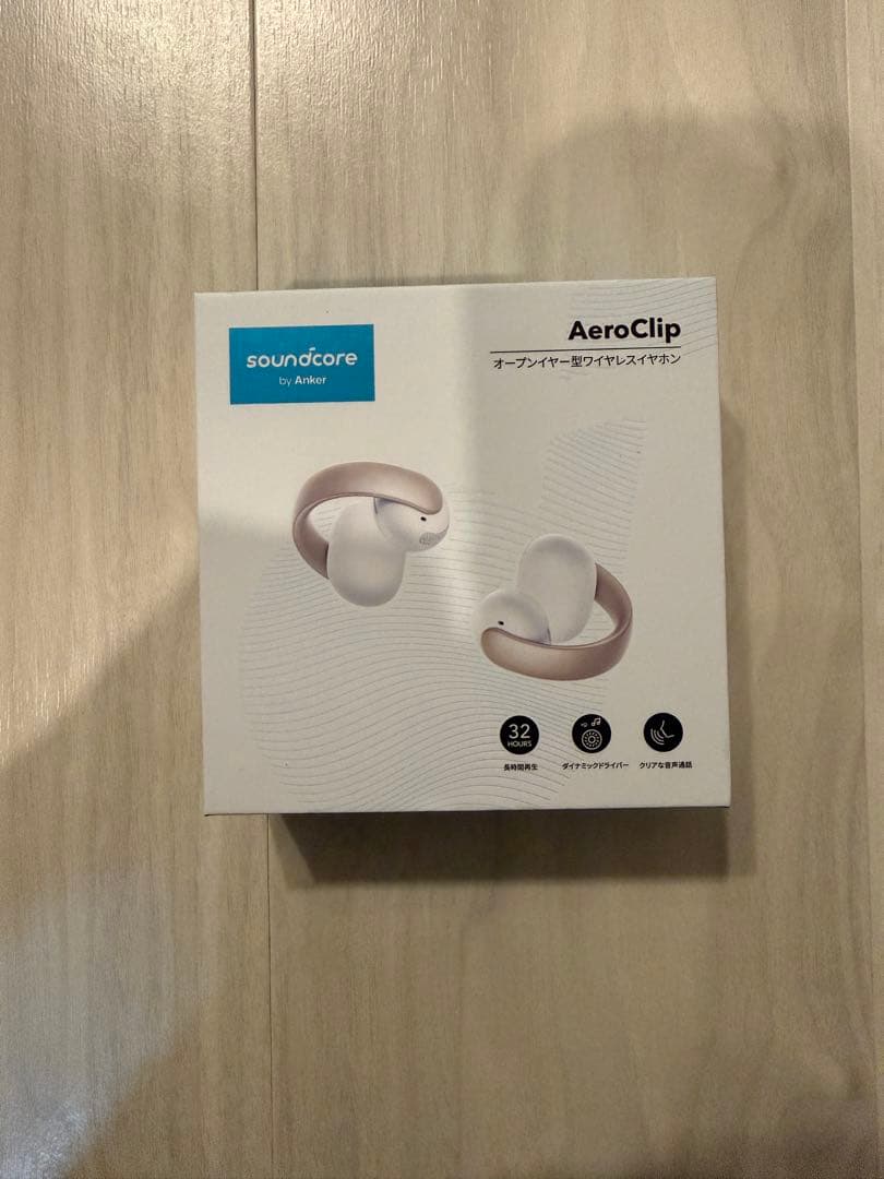 Anker soundcore AeroClip ワイヤレスイヤホン