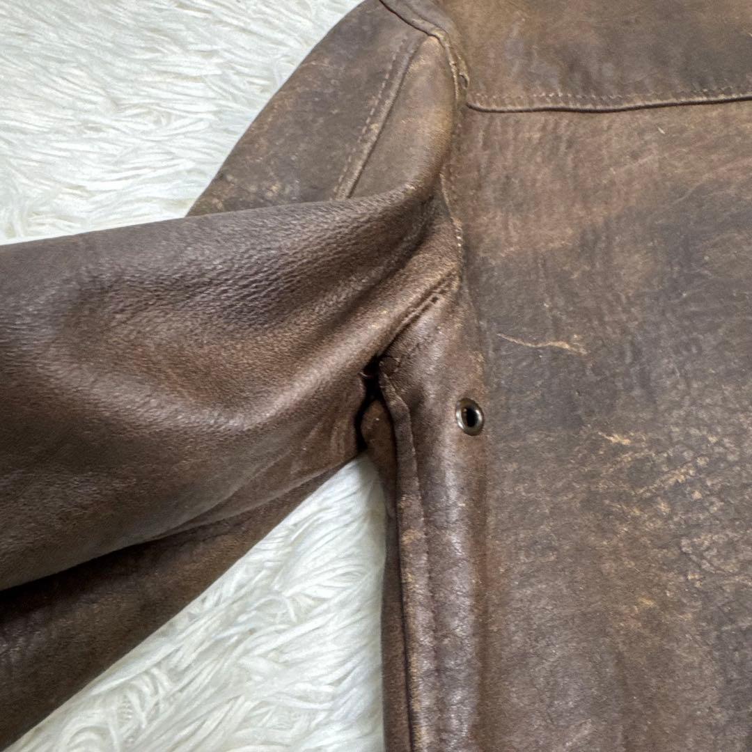 ☆【USA製】AVIREX A-2 フライトジャケット SCOVILL レザー☆