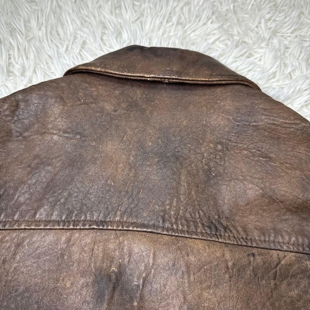 ☆【USA製】AVIREX A-2 フライトジャケット SCOVILL レザー☆