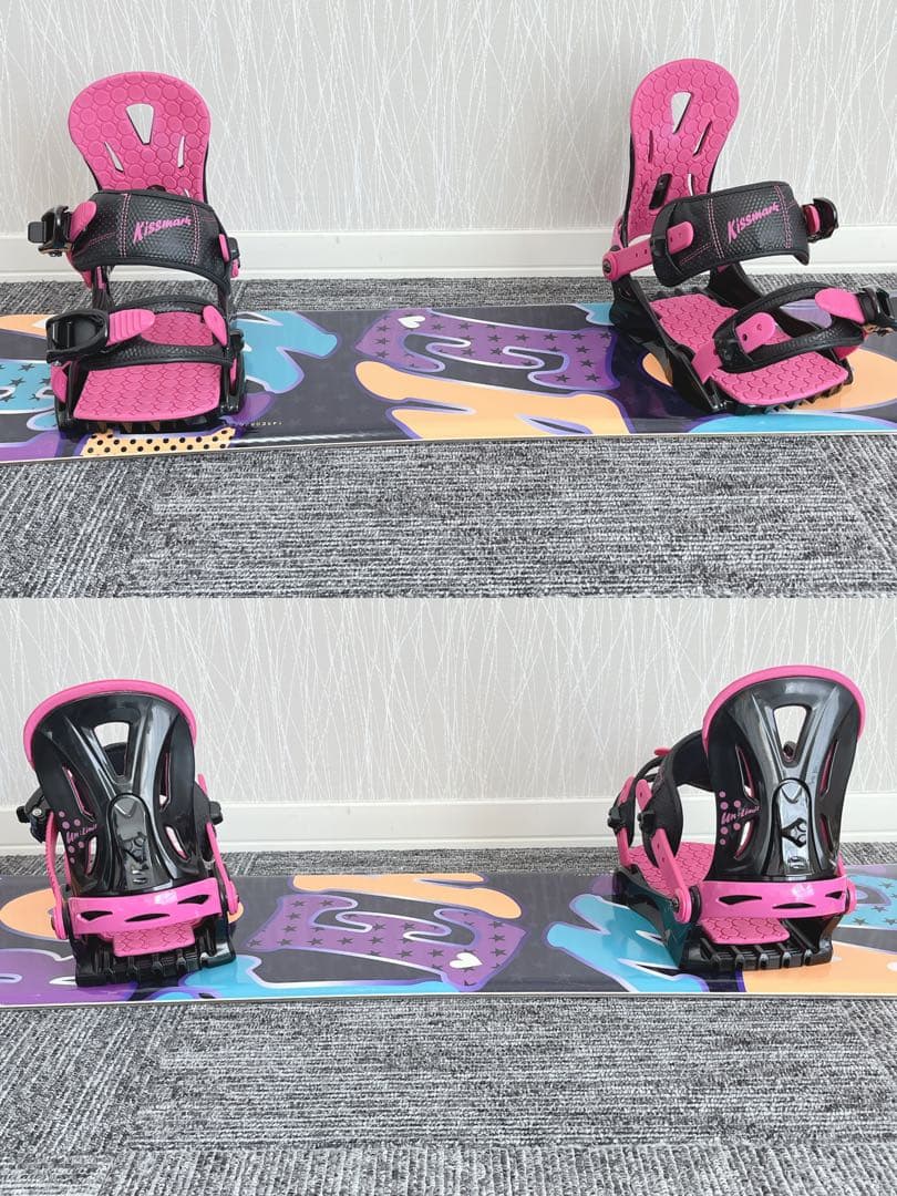 79美品❗️超豪華❗️IGNIO/キスマーク レディース スノーボード★145cm