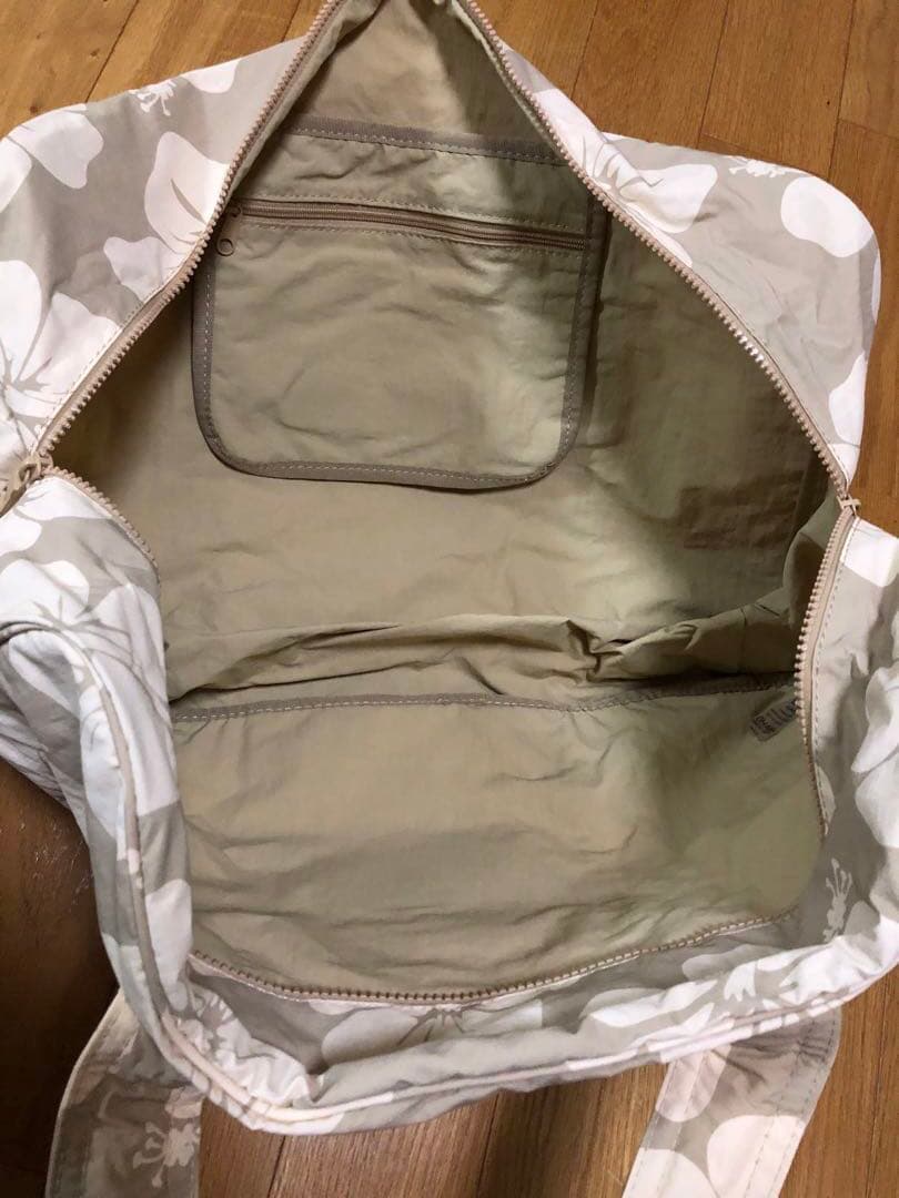 アロハコレクション　ボストンバッグ　フライトバッグ　ダッフルバッグ　ベージュ