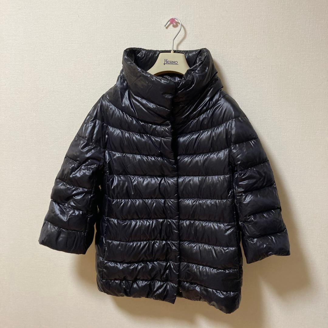 ヘルノ ナイロン ダウンジャケット ブラック38
