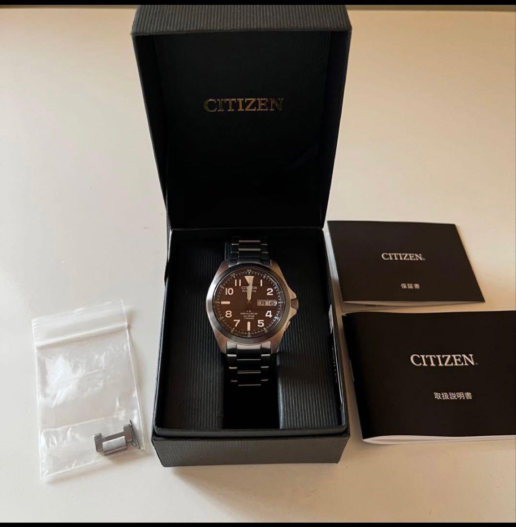 【極美品】CITIZENプロマスター　ブラック文字盤　腕時計PMD56-2952