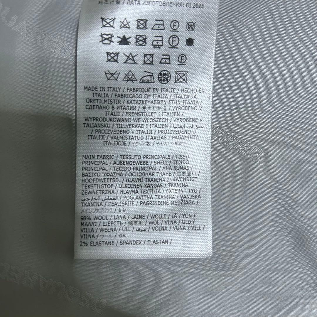 極美品　DSQUARED2 ベスト　スーツ　ジレ　裏地ロゴ　イタリア製