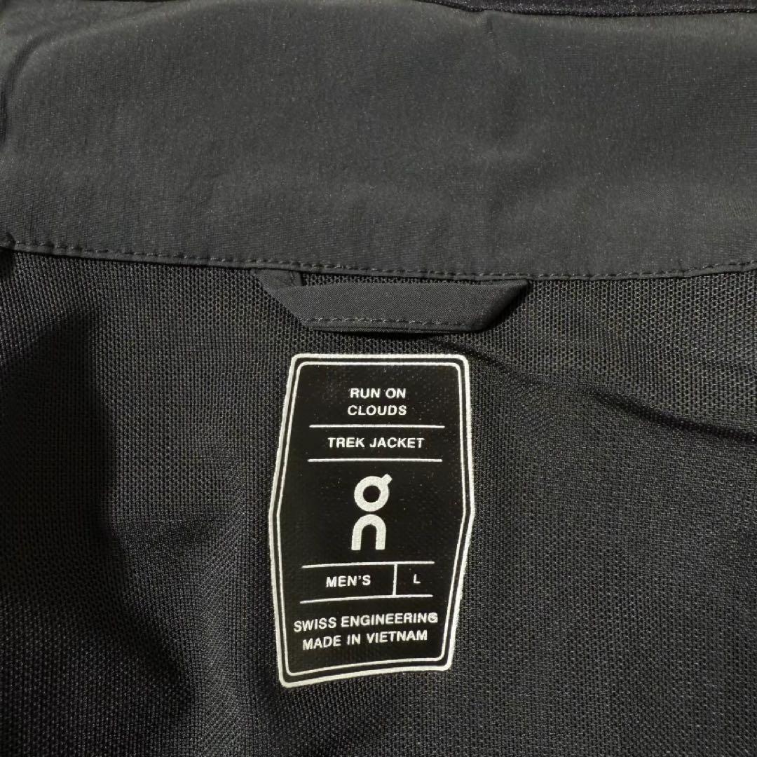 ON Running ブラック Lサイズ ウィンドブレーカー