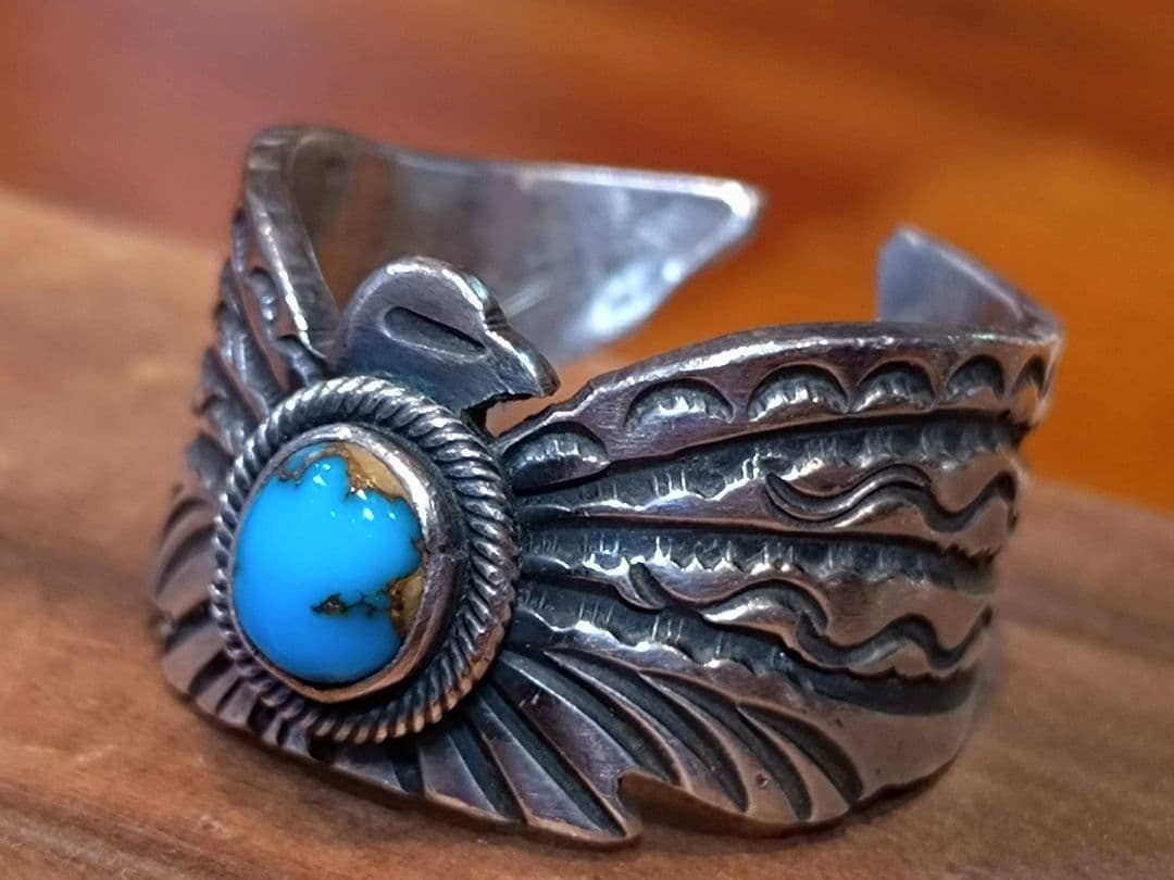 専用ページ❗️インディアンジュエリー、ターコイズサンダーバードリング