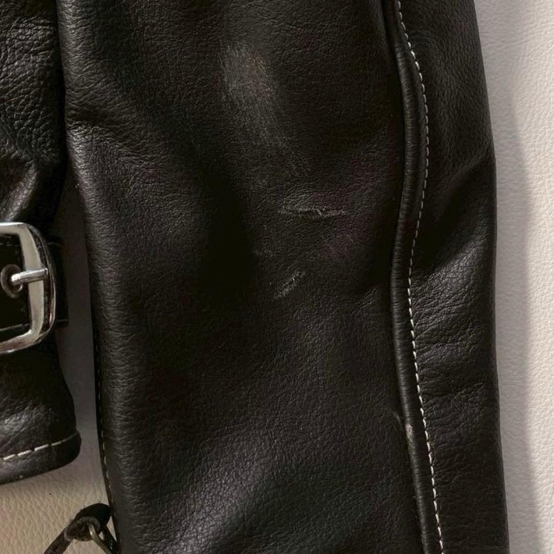 【なかじん】MOTO FIELD ライダースジャケット L レザー 黒