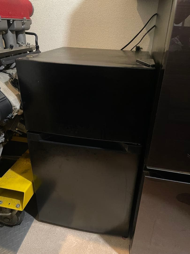 アイリスプラザ 冷蔵庫 87L ブラック 幅47cm