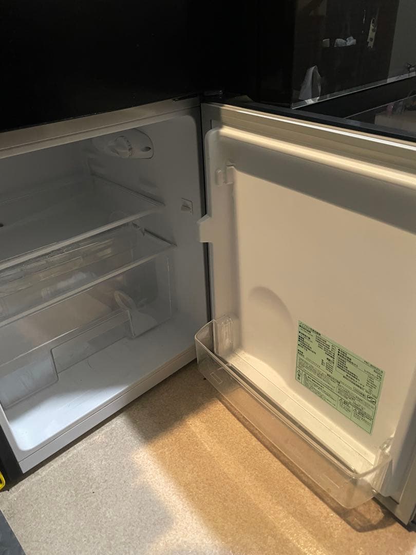 アイリスプラザ 冷蔵庫 87L ブラック 幅47cm