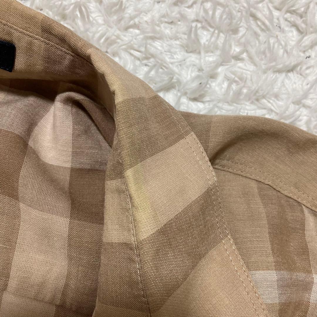 大きいサイズ48 バーバリーロンドン メガチェック シャツ チュニック