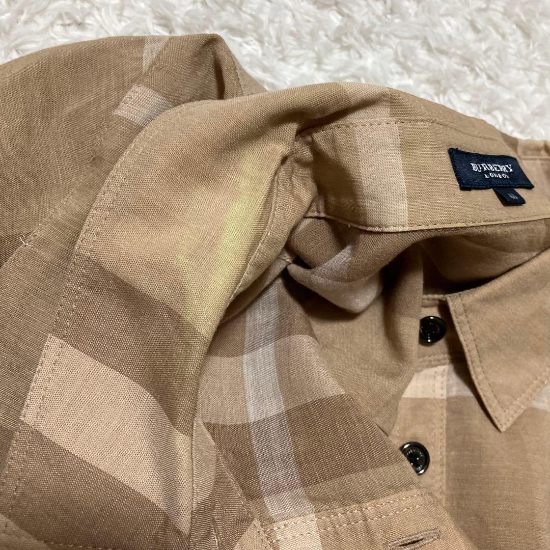 大きいサイズ48 バーバリーロンドン メガチェック シャツ チュニック