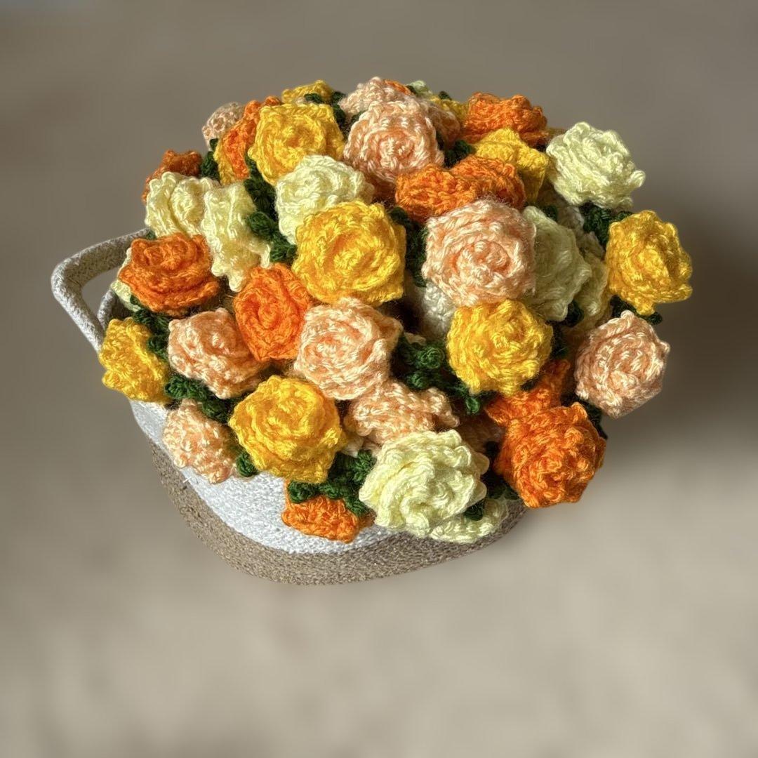 バラ•ひまわりのブーケブランケット