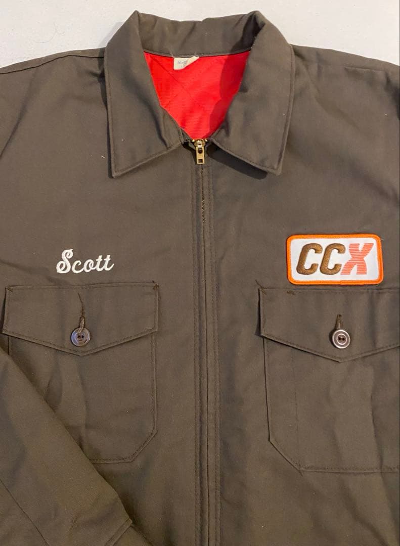 70-80s REDKAP ワークジャケットUSA 背中に刺繍有り